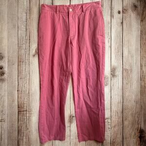 Vineyard Vines Mens Pants Sz 32 x 30 Pink Rose Faded Cotton Twill